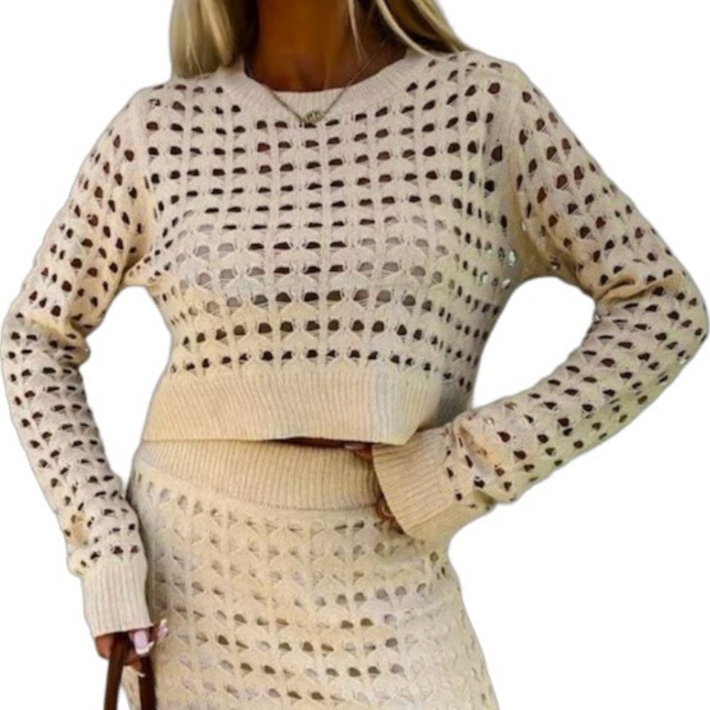 Freshman 1996 Crochet Crop Top